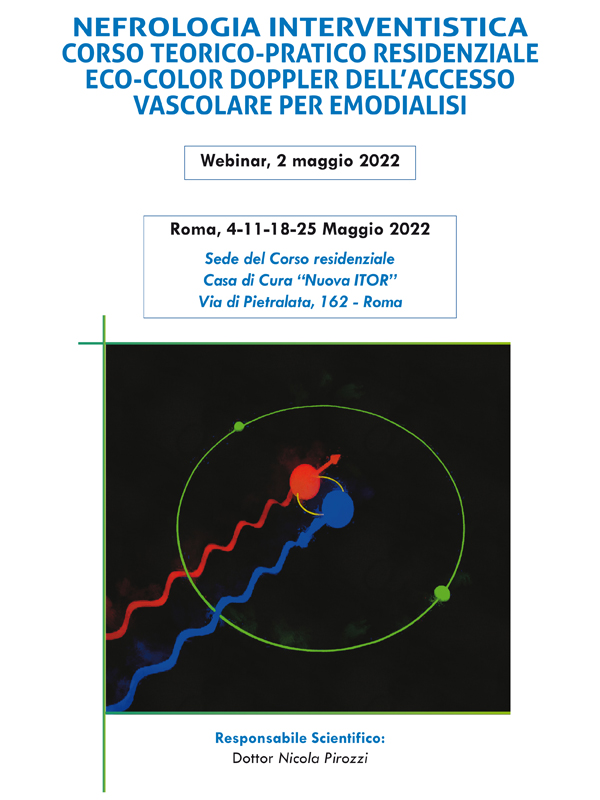 Programma Nefrologia interventistica corso teorico-pratico residenziale eco-color doppler dellâ€™accesso vascolare per emodialisi - (FSC)